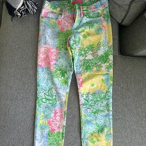Stretchy Jean material Lilly Pulitzer pants